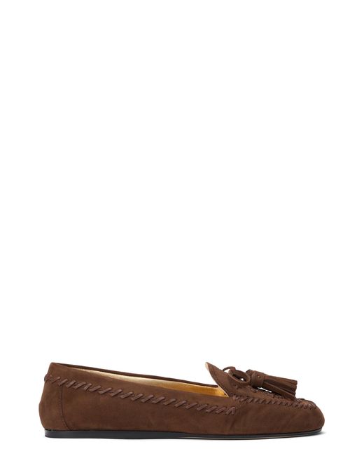 Prada Brown Suede Loafers