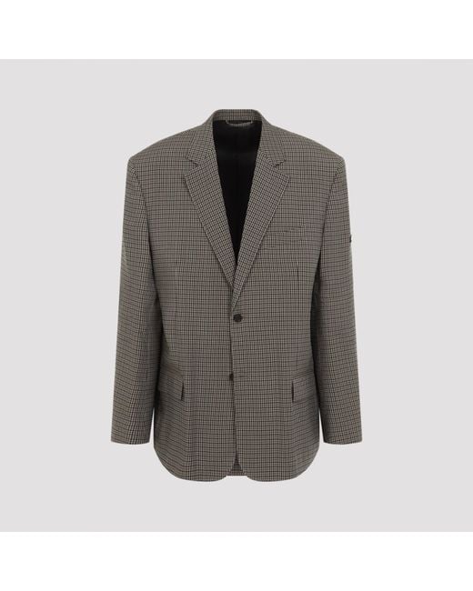 Balenciaga Gray Washed Jacket for men