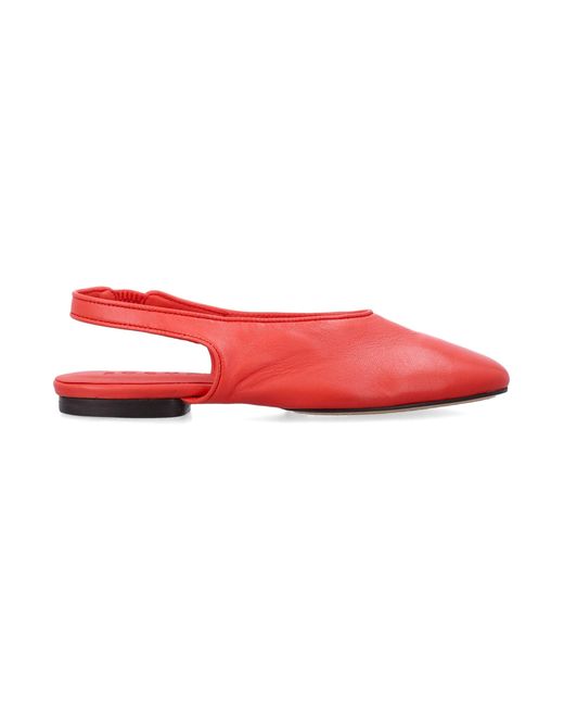 Soeur Red Flat Shoes