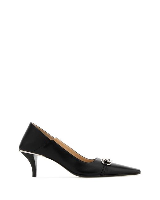 Gucci Black Leather Pumps