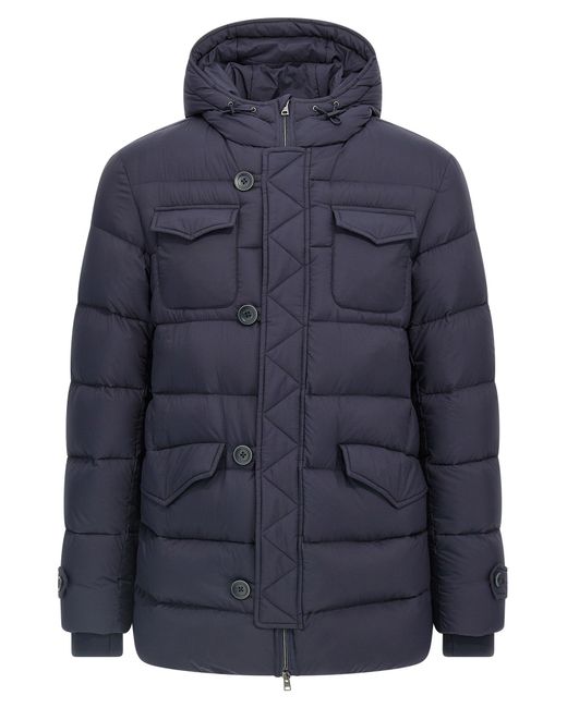 Herno Blue 'L'Eskimo' Down Jacket for men