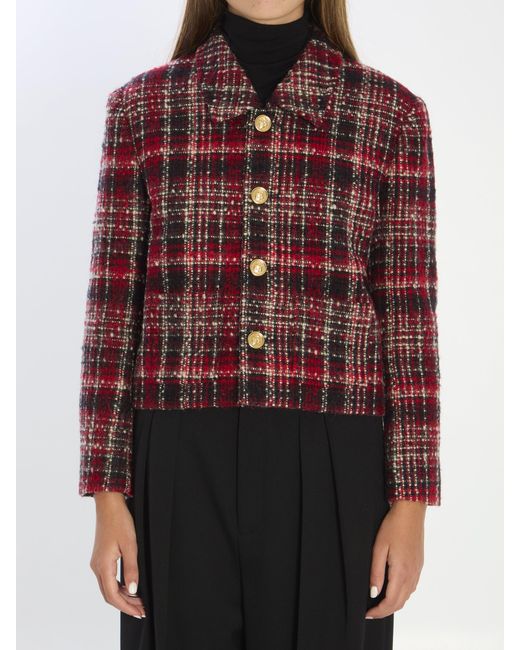 Céline Red Charlotte Wool Jacket