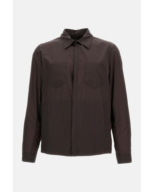 Herno Gray Overshirt Jacket With Pockets for men