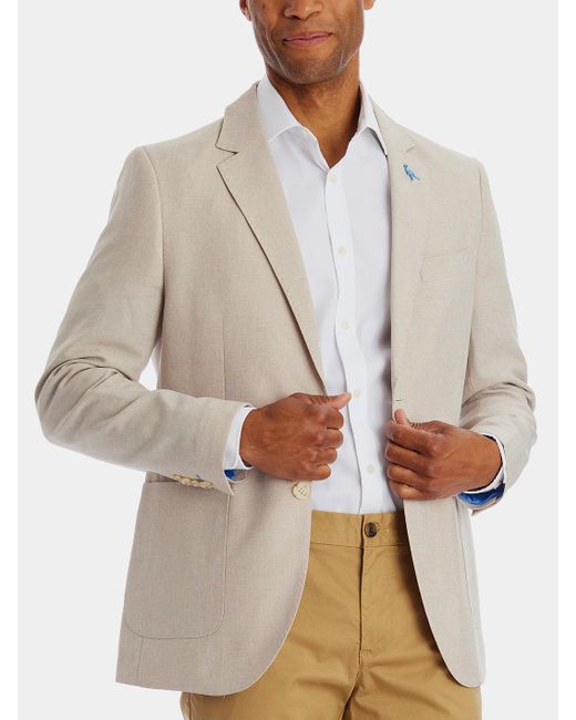 Tailorbyrd Mélange Performance Sport Coat in Natural for Men Lyst