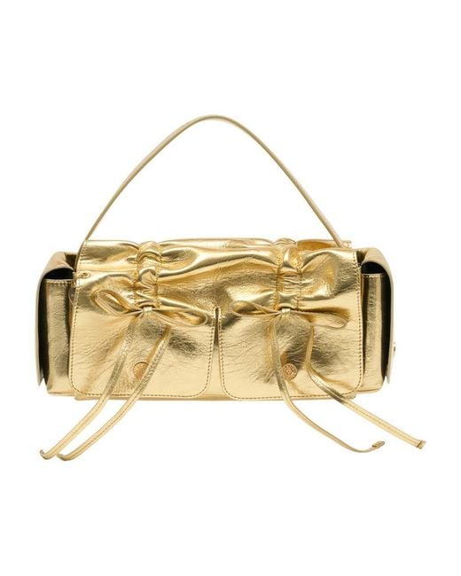 Acne Metallic Multipocket Lux Shoulder Bag