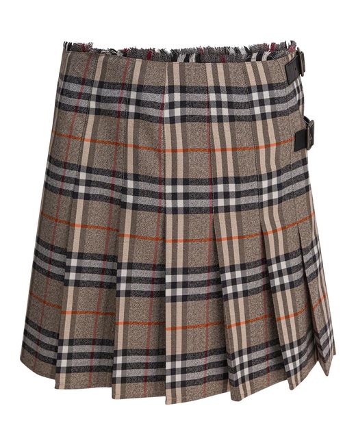Women's "Check" Wool Mini Kilt