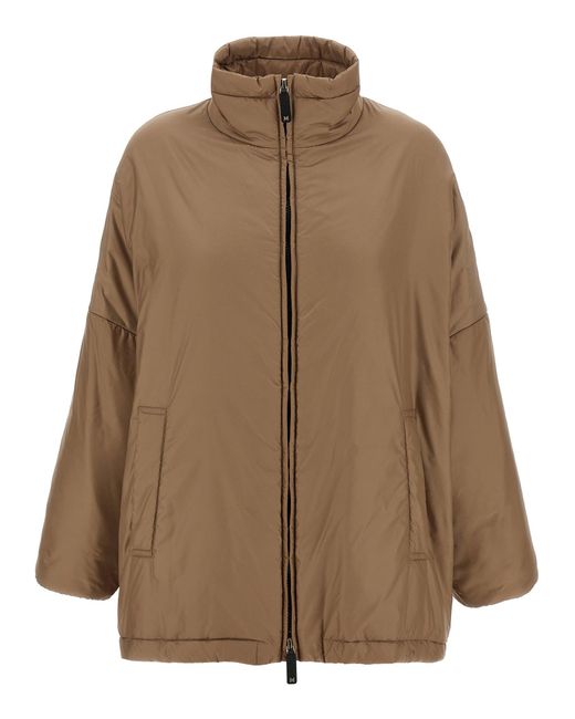 Max Mara Brown Paris Puffer Jackets