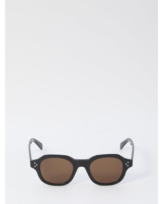 Céline White Frame 60 Sunglasses for men