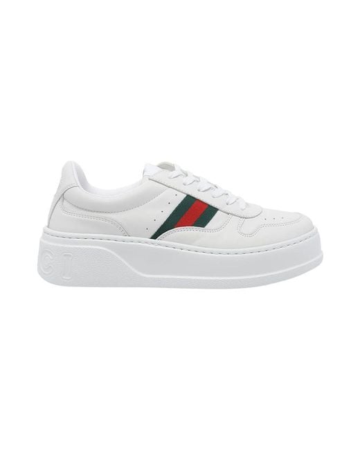 Gucci White Chunky Leather Sneaker