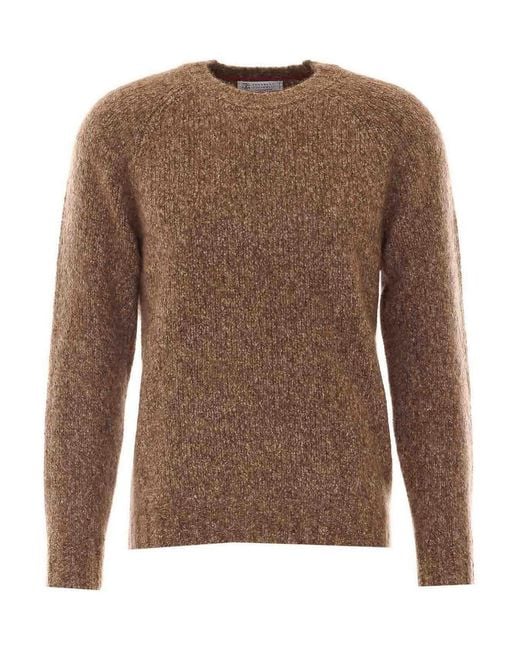 Brunello Cucinelli Brown Sweater for men
