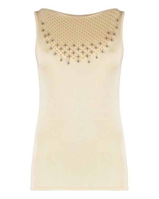 Rabanne Natural Knitted Top