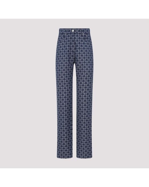 Givenchy Blue Monogram Denim Jeans