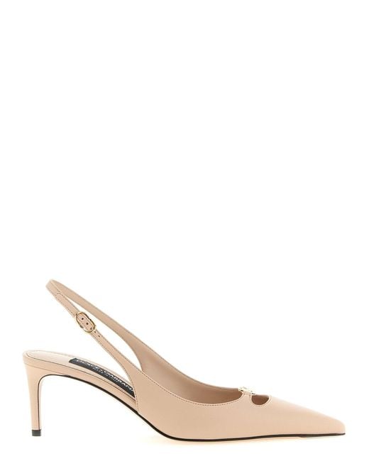 Dolce & Gabbana Natural Dolce & Gabbana 'Lollo' Slingback
