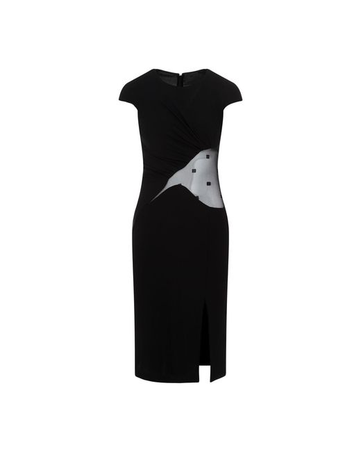 Givenchy Black Chic Mini Draped Dress For