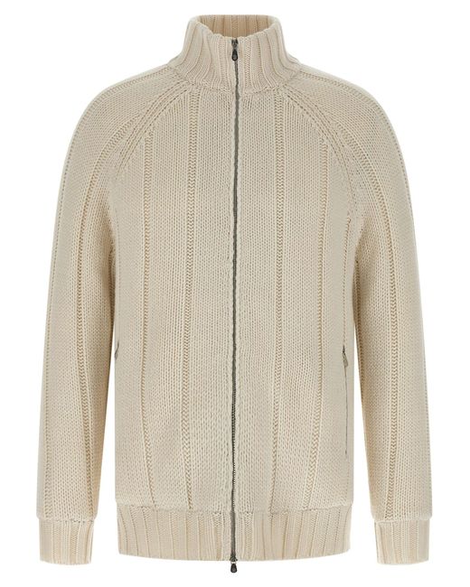 Men's Natural Knitted Down Jacket