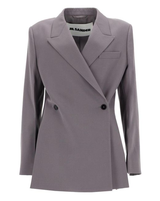 Jil Sander Gray Gabardine Blazer
