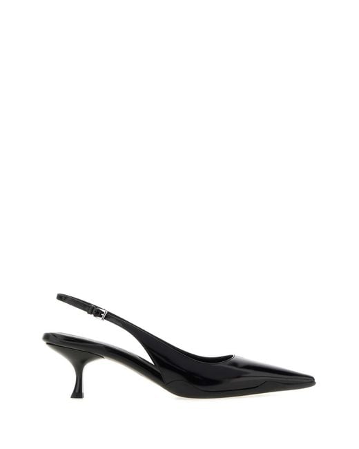 Prada Black Leather Pumps