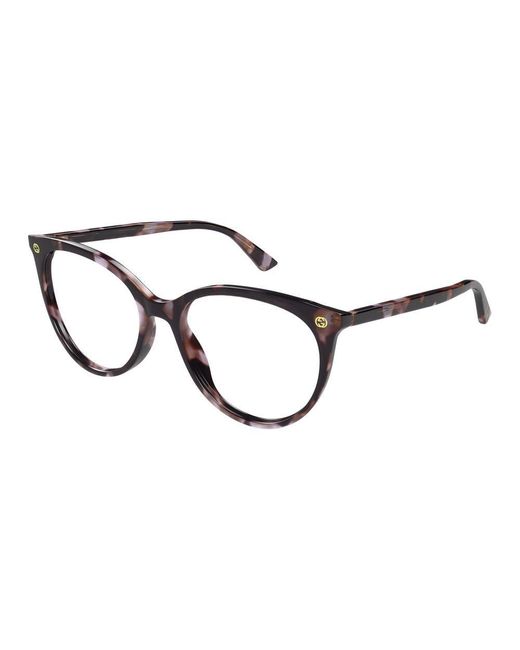 Gucci Black Gg0093O 009 Optical Frames Acetate Transparent Round