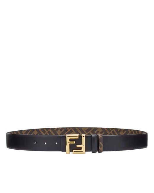 Fendi White Ff Rounded Belt