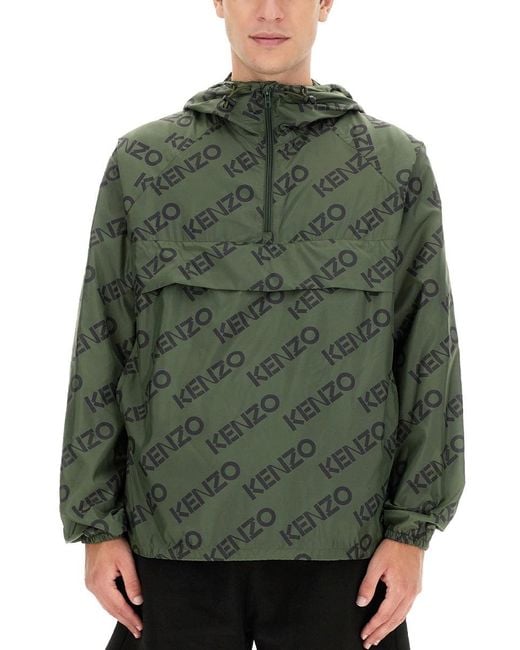 KENZO Green Monogram Jacket for men