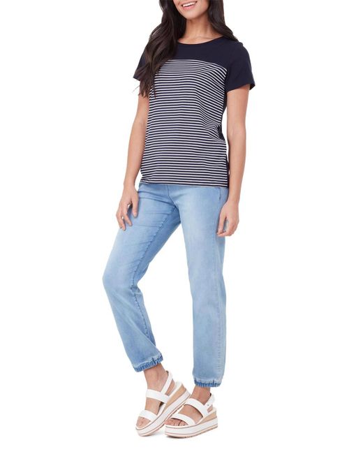 Lois Jeans Sally T-shirt in Blue | Lyst