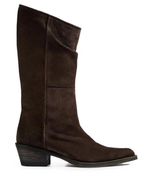 Khaite Brown Suede Boots