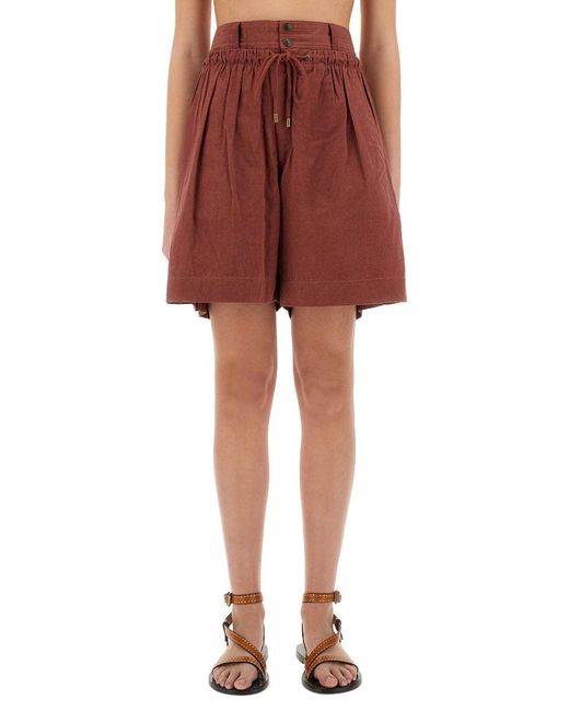 Isabel Marant Red Ingrid" Shorts