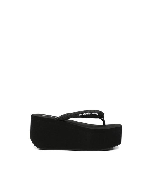 Alexander Wang Black Platform Sandals