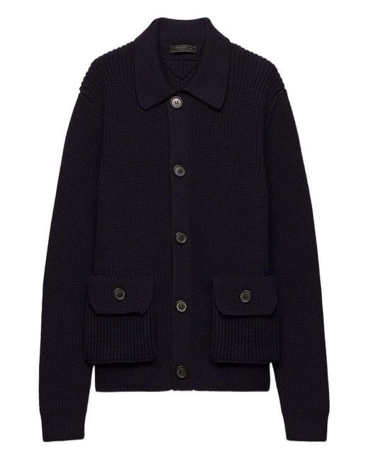 Prada Blue Cardigan