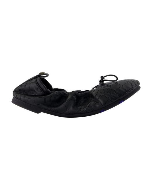 Burberry Black Ballerinas