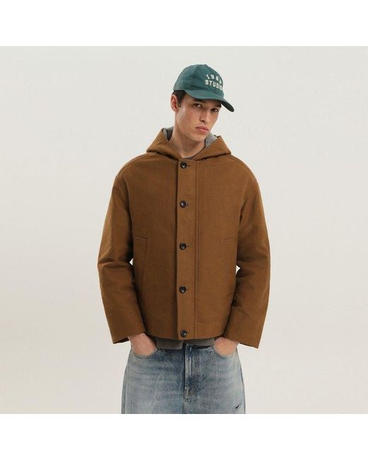1989 STUDIO Brown Workwear Jacket for men