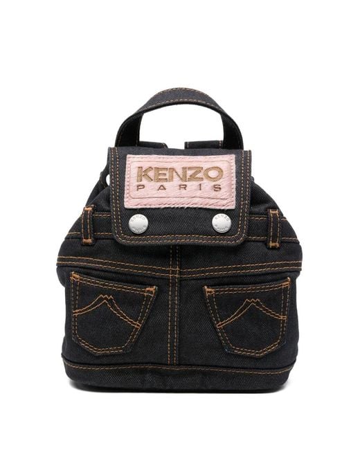 Men's Black Five Pockets" Mini Backpack