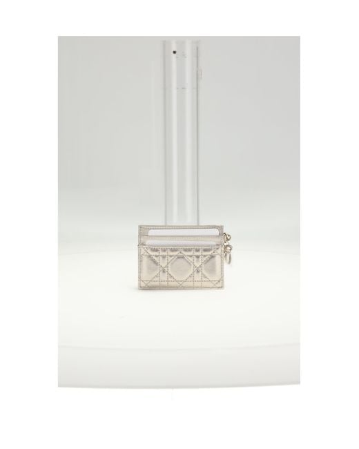 Women's White Dior Card Holder