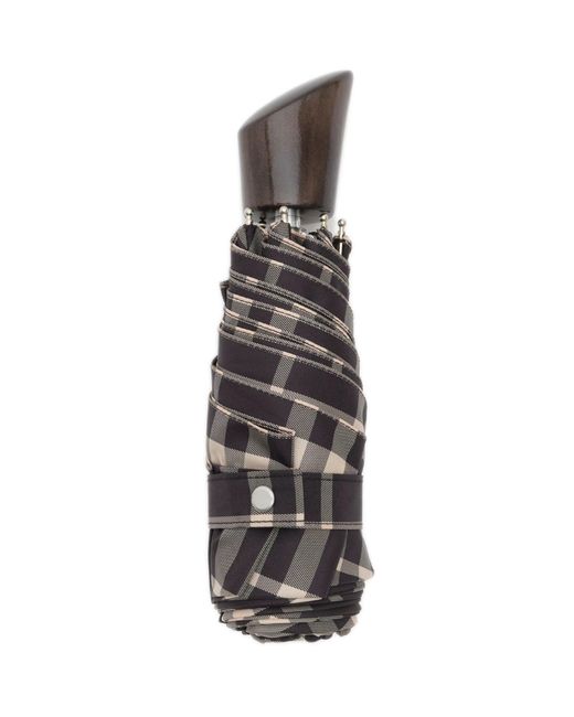 Burberry White Check Pattern Folding Umbrella
