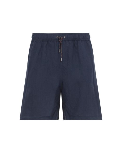 Sease Blue Hemp Drawstring Shorts for men