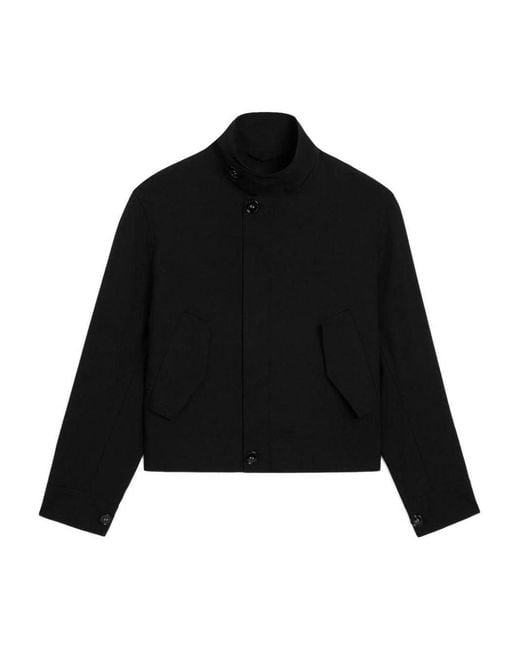 AMI Black Zipup Wool Jacket for men