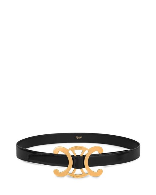 Céline White Triomphe Core Belt