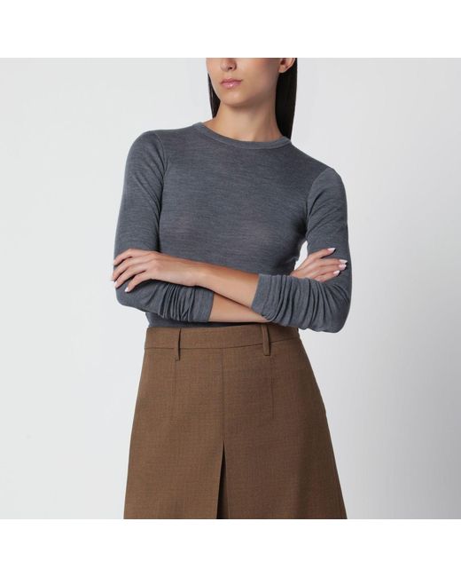 Rohe Gray Fineknit Wool Sweater