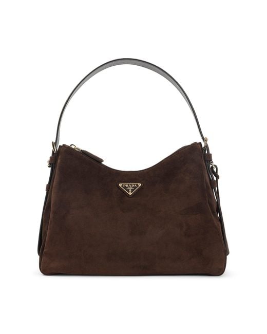 Prada Brown Moro Shoulder Bag