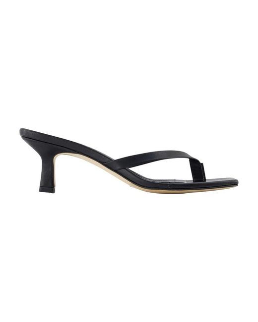 Aeyde Black Heeled Mules