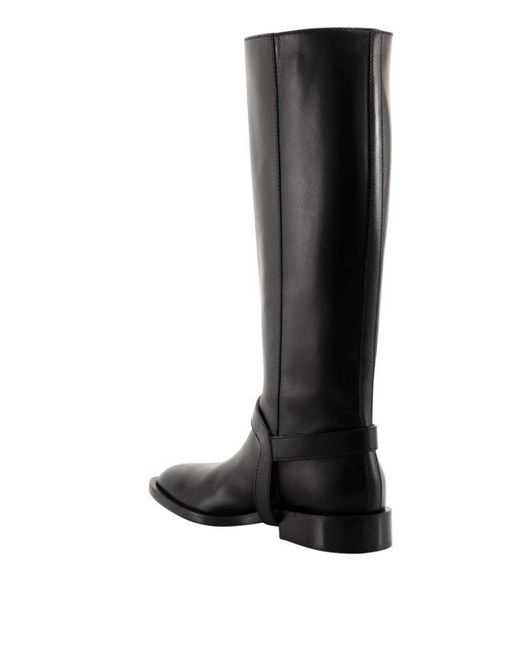 Givenchy Black Eden Flat Riding Boot Nwt
