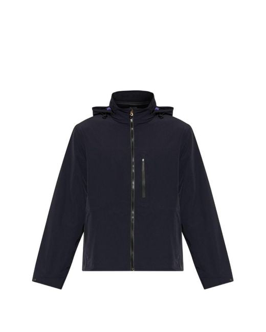 Paul Smith Blue Nylon Blouson Jacket for men