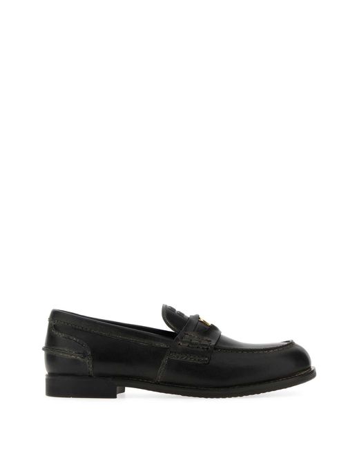 Miu Miu Black Moccasters