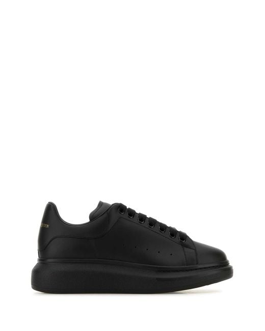 McQueen Black Sports Shoes With Logo for men
