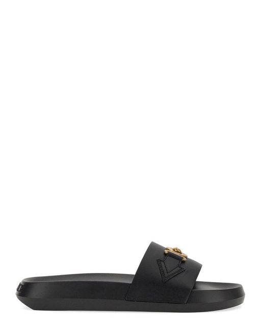 Versace Black Slides for men