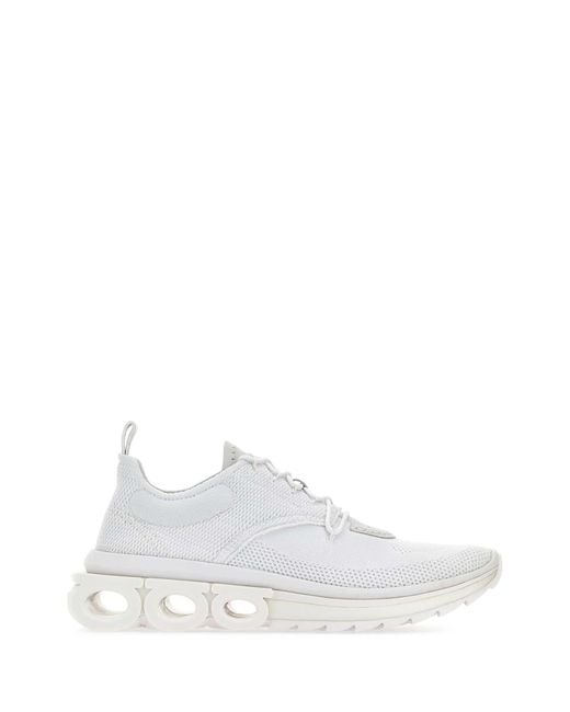 Ferragamo White Running Sneaker for men