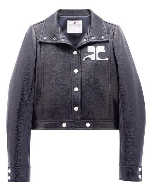 Courreges Blue Cropped Jacket
