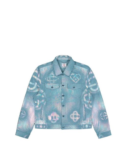 Casablanca Blue Monogram Denim Jacket