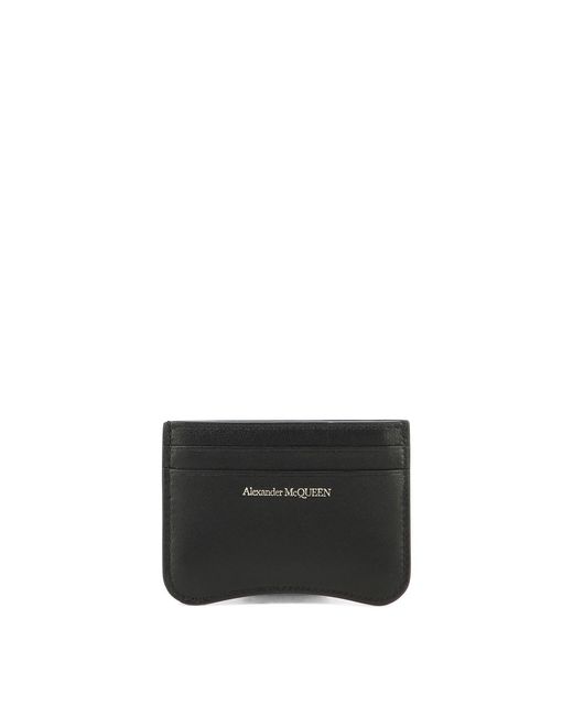 McQueen Black Wallets & Card Holders for men