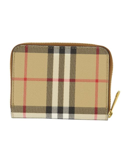 Burberry Green Mini Zip Wallet